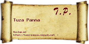 Tuza Panna névjegykártya